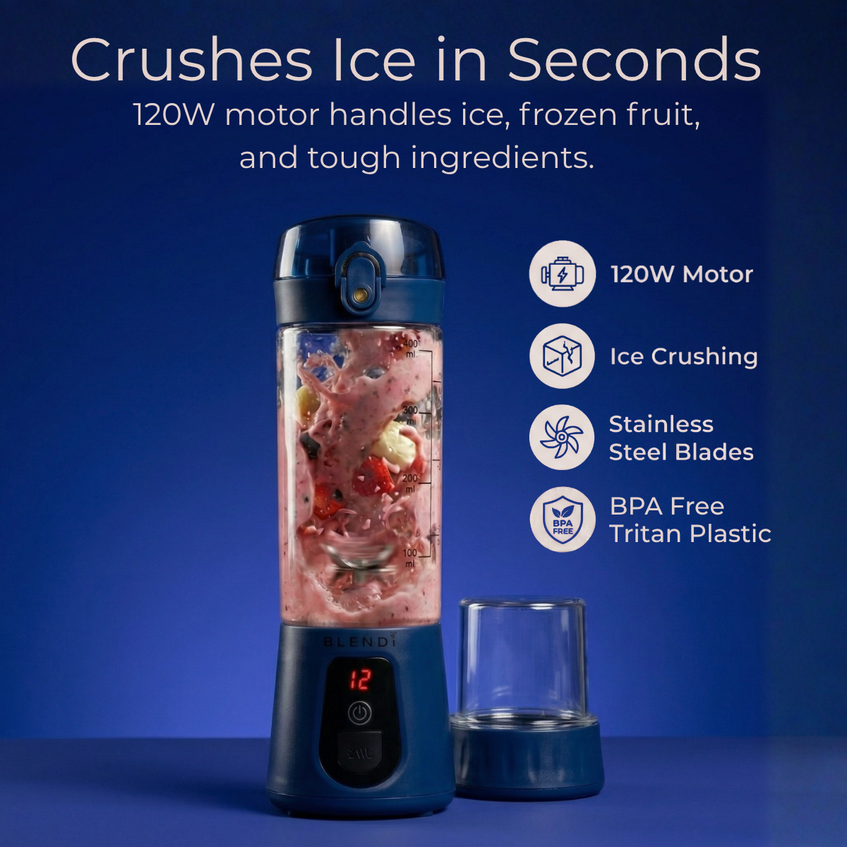 Pro+ Ice Crushing Portable Blender (17oz)